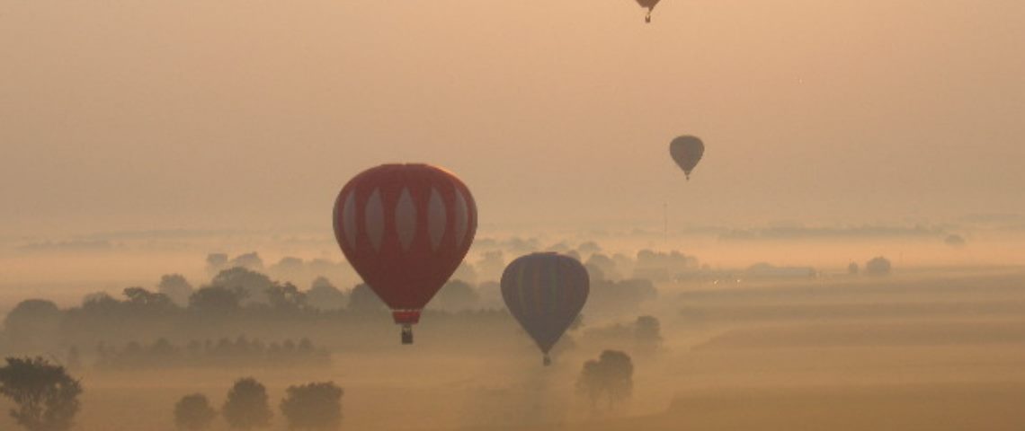 morning balloon flight